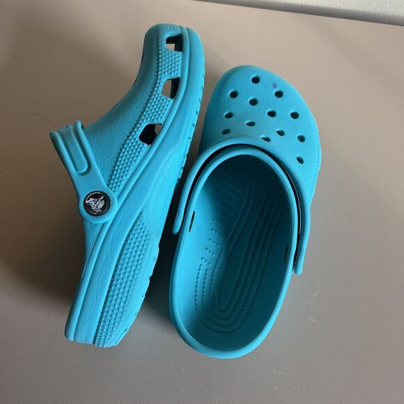 Crocs Classic Clog - Turquoise (Turq Tunic) Size W4-M2 - Picture 7 of 12